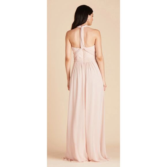 Birdy Grey Grace Convertible Dress Chiffon Womens XS Pale Blush Bridesmaid New Birdy Grey Grace Convertible Dress Chiffon Womens XS Pale Blush Bridesmaid New
